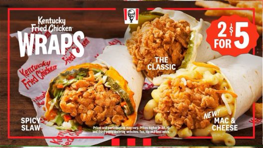 KFC debuts new Mac & Cheese Wrap, National Fast Food Day