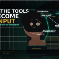 Black creator directing AI workflow from content to IP, licensing, audience, and ownership at a digital workstation.