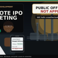 Editorial graphic showing a Nigerian investor, the Dangote refinery, and a notice that the public offering has not been approved.