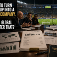 Football executives and private investors negotiate minority equity in a proposed $20 billion World Cup company while a packed global final continues inside the stadium.