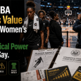 Black women basketball players in a WNBA arena corridor beside player-safety documents, media cameras, security barriers, and congressional oversight materials.