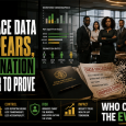Editorial image showing workplace data, demographic reporting, and civil rights enforcement at risk as EEOC rules shift.