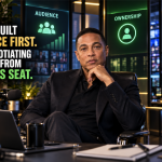 Don Lemon in an independent media control room illustrating audience ownership, media control and television distribution.