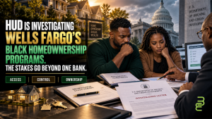 Black homebuyers review mortgage documents and a HUD investigation letter as Wells Fargo's Black homeownership programs face federal scrutiny.